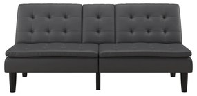 Szara rozkładana sofa z imitacji skóry 191 cm Maine – Støraa