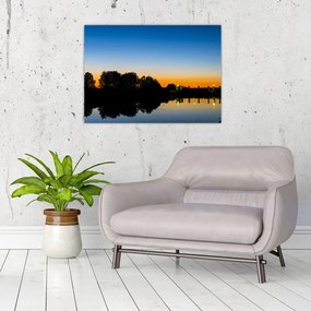 Obraz na szkle - zachoód słońca (70x50 cm)