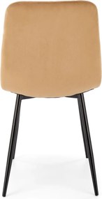 Pikowane krzesło do jadalni K525 Halmar z tkaniny velvetowej