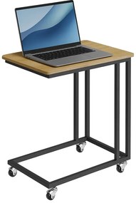 Loftowy Mobilny Stolik Pod Laptopa Dąb Sonoma M7-A63