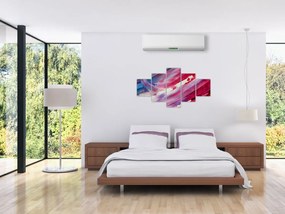 Obraz - różowo - niebieskie kolory (125x70 cm)