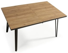 Stół z blatem w dekorze dębu 90x140 cm Cleo – Marckeric