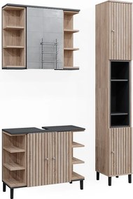 Zestaw mebli łazienkowych sonoma 79.6x32x64 aquis