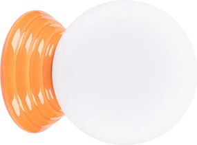 Pomarańczowy stylowy kinkiet z okragłym kloszem - M164-Weskom