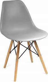 Szare Krzesło Do Stołu W Stylu Skandynawskim N2-F81