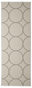 Ciemnoszary chodnik odpowiedni na zewnątrz 70x200 cm Boo Charcoal Linen – Pappelina