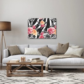 Obraz kwitnących róż (70x50 cm)