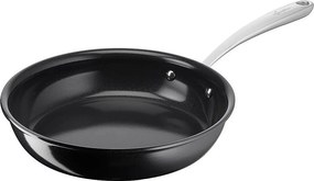 Patelnia ceramiczna Lagostina Desideria 24 cm - Powłoka nieprzywierająca, Thermo-Fusion, Aluminium z recyklingu - Czarny