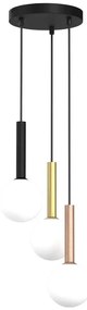 Potrójna czarna lampa wisząca - K566- G1-W62