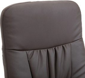 HOMCOM Zestaw foteli 2 częściowy, fotel z podnóżkiem, fotel relaksacyjny z podnóżkiem, regulowane wysokości, nachylane oparcie, brązowy