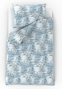 Kvalitex Bawełniana pościel Nordic Yves niebieski, 140 x 200 cm, 70 x 90 cm