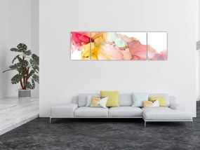 Obraz - Atramentowa abstrakcja (170x50 cm)