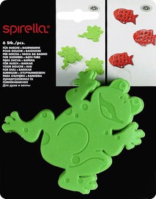 Dziecięce maty antypoślizgowe do wanny 6 szt. 12x11 cm Frogtime – Spirella