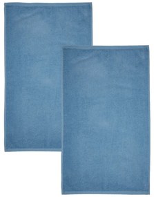 Niebieskie bawełniane ręczniki kąpielowe szybkoschnące/frotte zestaw 2 szt. 90x140 cm Quick Dry – Catherine Lansfield