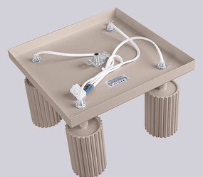 Szarobrązowa metalowa lampa punktowa ø 6,5 cm Gleam – Sollux