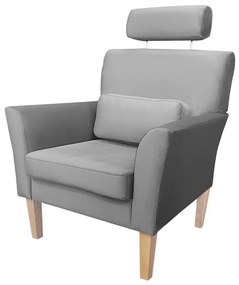 Fotel PIRO MG VELVET ciemnoszary ATOS