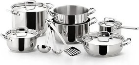 Zestaw garnków Lagostina SFIZIOSA-13PIECES ze stali nierdzewnej do wszystkich rodzajów kuchenek, w tym indukcyjnych