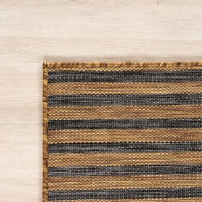 Dywan uniwersalny MIRA Łuki Brązowo Czarne 200 cm x 280 cm