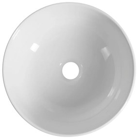 Biała ceramiczna okrągła umywalka ø 33 cm Emmi – Sapho