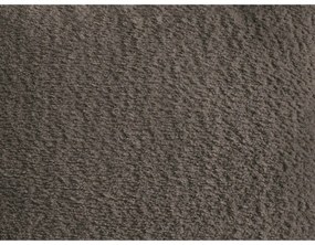 Brązowy rozkładany/ze schowkiem narożnik z materiału bouclé (lewostronny/z szezlongiem) Roxelane – Bobochic Paris