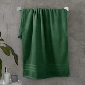 Ciemnozielony bawełniany ręcznik frotte 50x85 cm Zero Twist – Catherine Lansfield