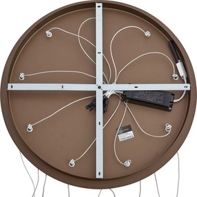 Designerska lampa wisząca ciemny brąz 9-punktowa z LED z 3-stopniowym ściemnianiem - Vide Anella