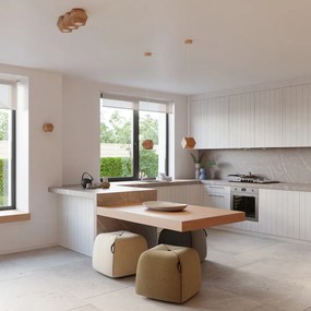 Kinkiet z litego drewna w naturalnym kolorze Vige – Sollux