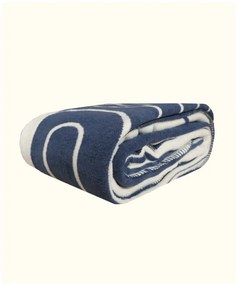 Biało-ciemnoniebieska narzuta na łóżko dwuosobowe 200x220 cm Twin – Oyo Concept