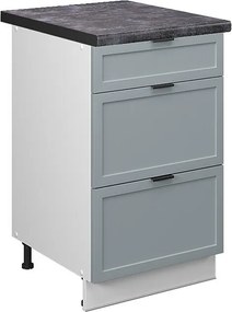 Szafka dolna do kuchni jasnoniebiesko-szary 50x60x82 fame-line