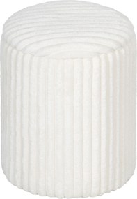 HOMCOM Taboret z odwracalną pokrywą, nowoczesny sztruksowy taboret do salonu i sypialni, biały | Aosom PL