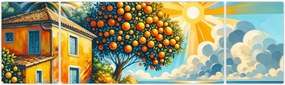 Obraz - Dom z pomarańczami I. (170x50 cm)