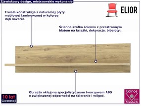 Półka ścienna na dekoracje  - Lacar 9X