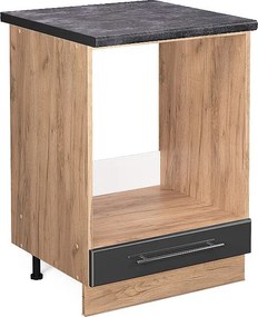 Szafka kuchenna antracyt wysoki połysk 60x60x82 fame-line