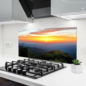 Panel Kuchenny Górski Pejzaż Z Gęstym Lasem