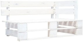 Biała ławka ogrodowa z palet - Olefix 3X
