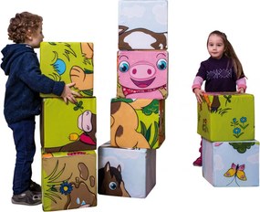 Zestaw piankowych kostek edukacyjnych Puzzilo - Zwierzątka