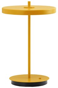 Żółta metalowa lampa stołowa LED z metalowym kloszem (wysokość 31 cm) Asteria Move – UMAGE