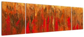Obraz malowanej abstrakcji (170x50 cm)