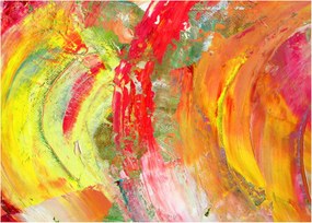 Obraz na szkle abstrakcji - malarstwo (70x50 cm)
