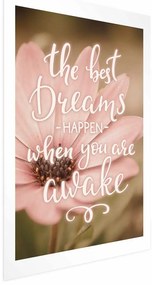 Plakat Best dreams 21x30 cm bez ramy z marginesem ARTGEIST B
