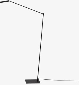 Lampa Stojąca Led Z Metalu Valtyn Czarna - Sklum