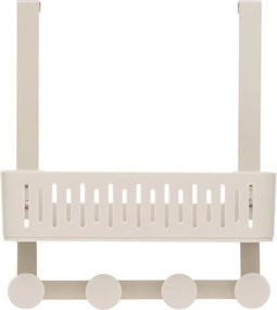 Półka prysznicowa bez wiercenia na drzwi kabiny EASY beżowa, 30 x 11,5 x 33,8 cm