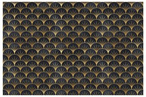 Dekoracyjna tapeta na meble w czarno-złotym kolorze Ambiance Youlika