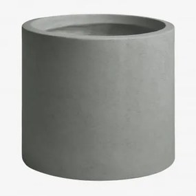 Donica Zewnętrzna Z Cementu Aurevi Ø35 Cm & Jasnoszary - Sklum