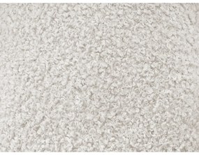 Biały podnóżek z materiału bouclé Hippolyte – Bobochic Paris