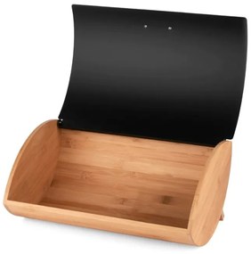 Pojemnik na chleb czarny bambusowy CRUSTY