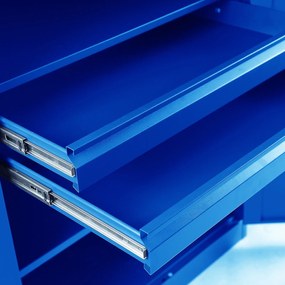 Szafa narzędziowa z 2 szufladami Szymon 92x50x185 cm niebieska