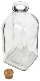 Szklana butelka z korkiem