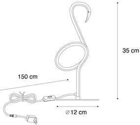 Designerska Lampa Stołowa Czarna z LED - IngoDesignerski Oswietlenie wewnetrzne