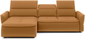 Narożnik MURILLO S Mini z elektryczną regulacją siedziska Lewostronny w tkaninie VOGUE 09 WERSAL